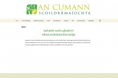 A website I created for An Cumann Scoildramaiocht