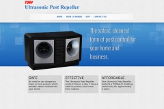 A website I created for Ultrasonic Pest Control